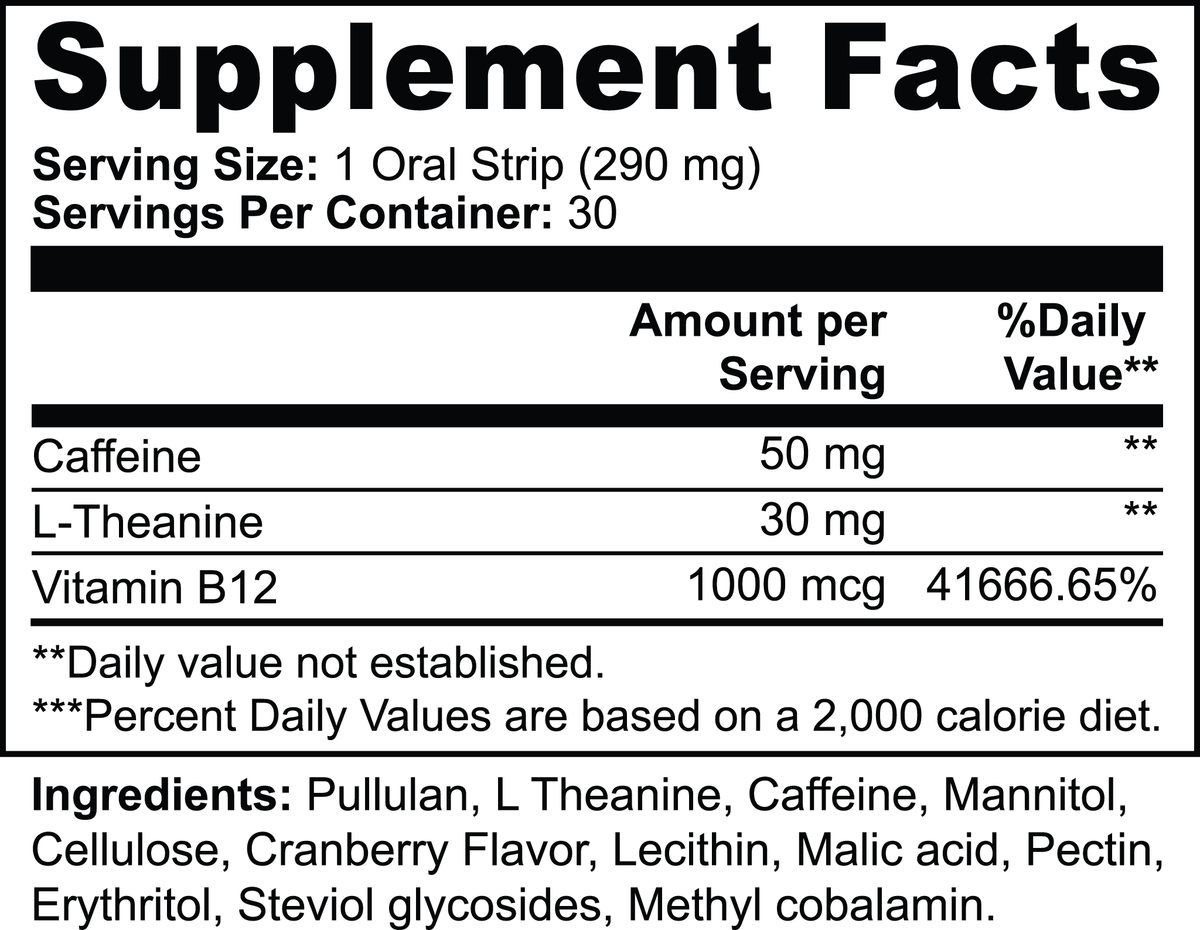 Goiteia Energy Strips 30 Oral Strips