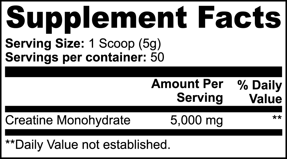 Goiteia Creatine Monohydrate 8.8 Oz (250g)