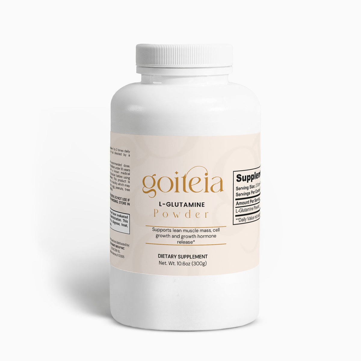 Goiteia L-Glutamine Powder 10.6 Oz (300g)