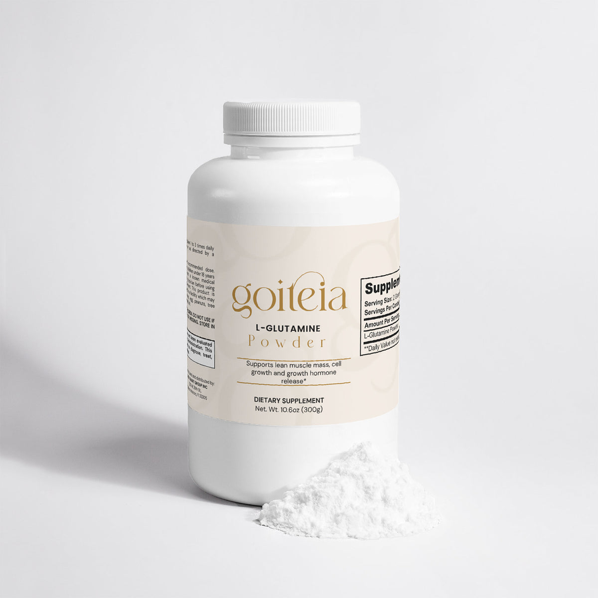 Goiteia L-Glutamine Powder 10.6 Oz (300g)
