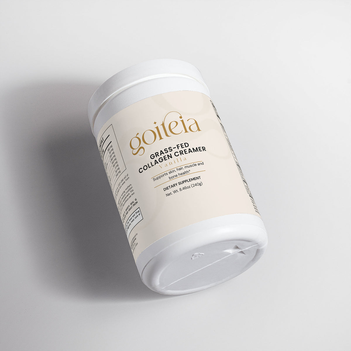 Goiteia Grass-Fed Collagen Creamer (Vanilla) 8.46 Oz (240g)