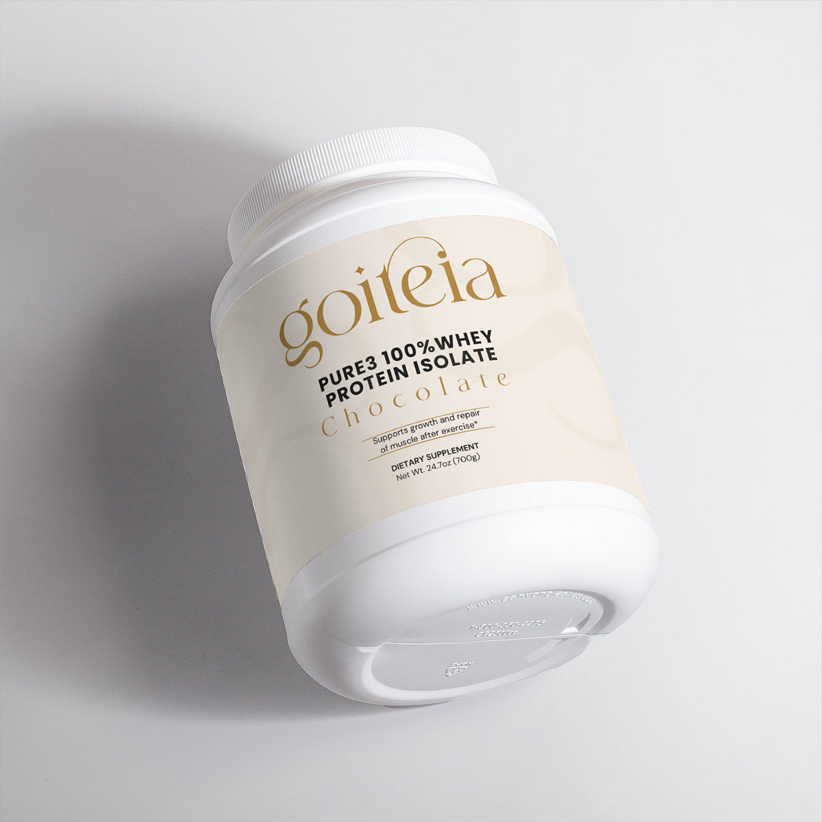 Goiteia Pure3 100% Whey Protein Isolate (Chocolate) 24.7oz (700g)