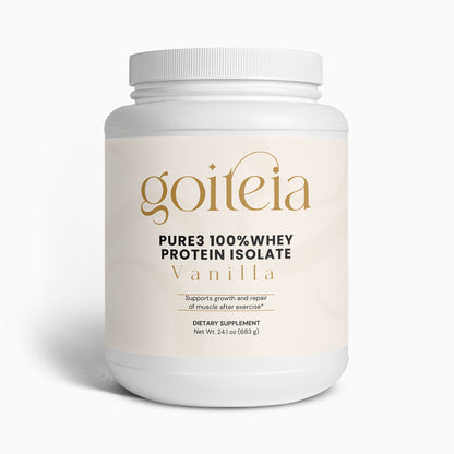 Goiteia Pure3 100% Whey Protein Isolate (Vanilla) 24.1oz (683g)