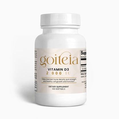 Goiteia Vitamin D3 2,000 IU 100 softgels