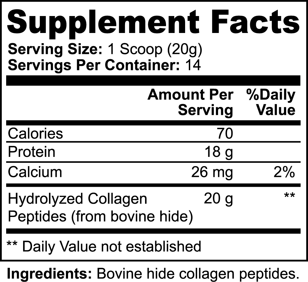 Goiteia Grass-Fed Hydrolyzed Collagen Peptides  9.88 Oz (280g)